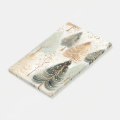 Neutrale tinten boeiend kerstmagie post-it® notes (Schuin)