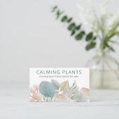 Neutrale toon verlaat binnenshuis gezuiverde binne visitekaartje (Staand voorkant)