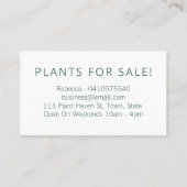 Neutrale toon verlaat binnenshuis gezuiverde binne visitekaartje (Achterkant)