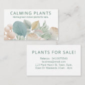 Neutrale toon verlaat binnenshuis gezuiverde binne visitekaartje (Voorkant / Achterkant)