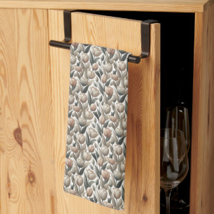 Neutrale Tuin Tulp Keukenhanddoek