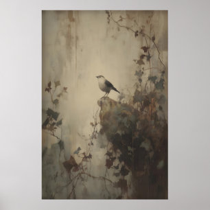 Neutrale Vogel Muurkunst Printbaar Cottagecore Nat Poster