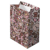 Neutrale vrouw borstpatroon medium cadeauzakje (Achterkant Gekanteld)