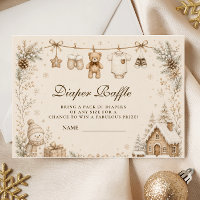 Neutrale Waslijn Baby Shower Luier Raffle