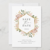 Neutrale Waterverf Floral | Datum opslaan Save The Date (Voorkant)