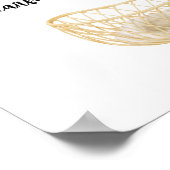 Neutrale Waterverf Nursery Wall Art Poster (Hoek)