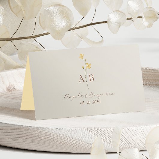 Neutrale Wilde Bloemen Bruiloft