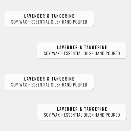 Neutrale witte kaars verzegeling labels (Groep)