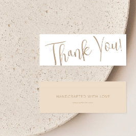 Neutrale Zakelijke Kleding Bedankt Label Hang Tag Mini Visitekaartjes