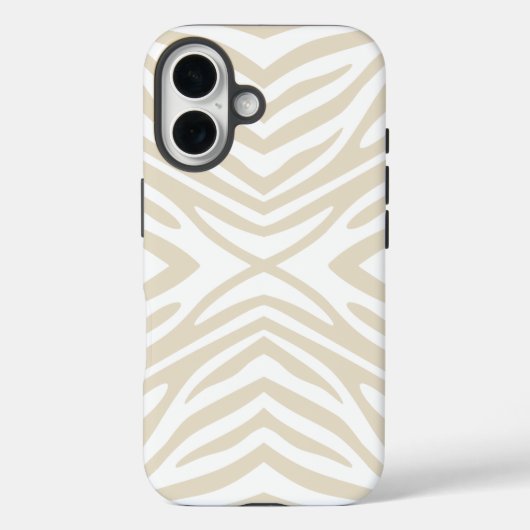 Neutrale Zebra Case-Mate iPhone Case (Achterkant)
