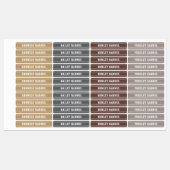 Neutrals Sporty terug naar schoolnaam Labels (Vel)