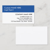 Neutre, Carte de visite de base (Devant / Derrière)