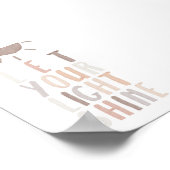 Neutre laissez briller votre affiche (Coin)