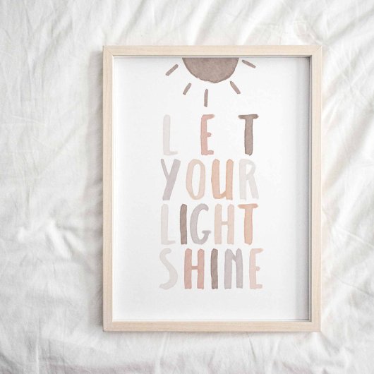 Neutre laissez briller votre affiche