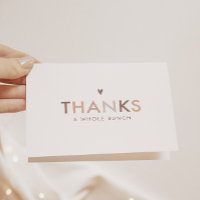 Neutre moderne Carte de remerciements neutre pour 