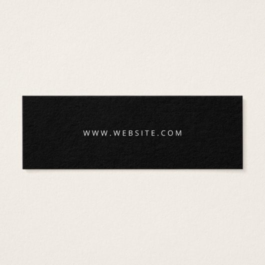 Neutre moderne noir Carte de remerciements d'affai (Dos)