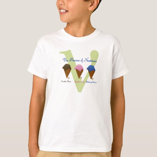 Neutrino Flavors Physics Fun Shirt (Voorkant)
