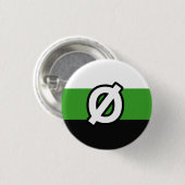 Neutrois Pride Ronde Button 3,2 Cm (Voorkant /achterkant)
