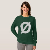 Neutrois symbool shirt (Voorkant volledig)