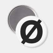 Neutrois symboolmagneet magneet (Voorkant / Achterkant)