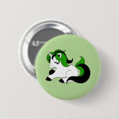Neutrois unicorn ronde button 5,7 cm (Voorkant /achterkant)