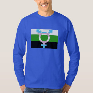 Neutrois Vlag Trans Symbool T-shirt