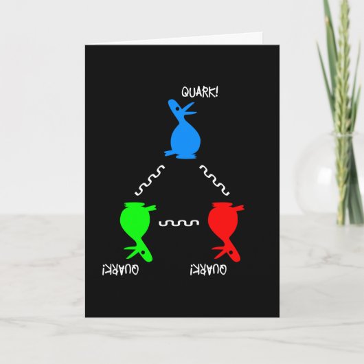 Neutron Quark Duck Verjaardag Kaart (Voorkant)