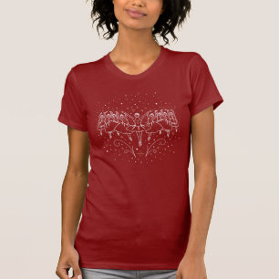 Neuvième jour de Noël féminin T-shirt rouge