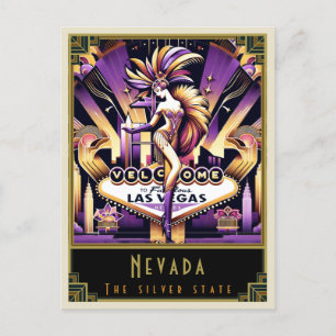 Nevada Art. Deco Briefkaart