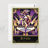 Nevada | Art. Deco Briefkaart (Voorkant / Achterkant)