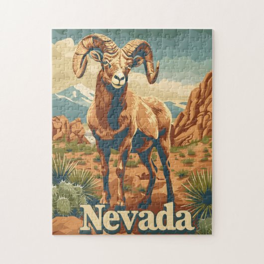 Nevada Bighorn Sheep Legpuzzel (Verticaal)