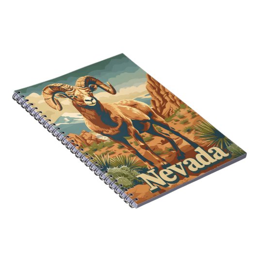 Nevada Bighorn Sheep Notitieboek (Rechterzijde)