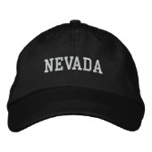 Nevada brodé Casquette réglable noir (Devant)