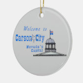 NEVADA Carson City Keramisch Ornament (Links)