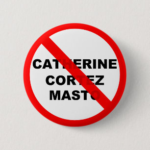 Nevada Catherine Cortez Masto Danger Ronde Button 5,7 Cm