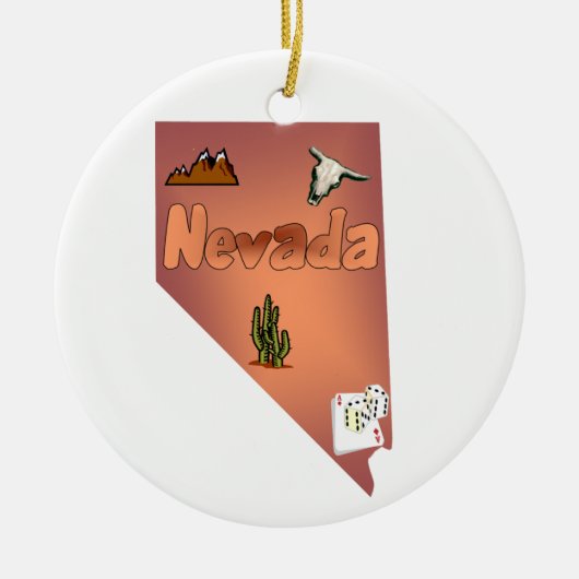 Nevada Christmas Tree Ornament (Voorkant)