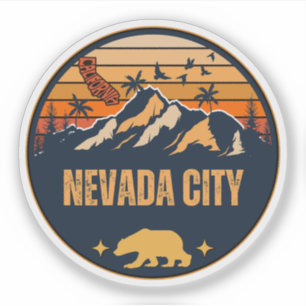 Nevada City, Californië Sticker