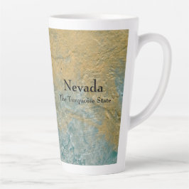 Nevada, de turquoise staat latte mok