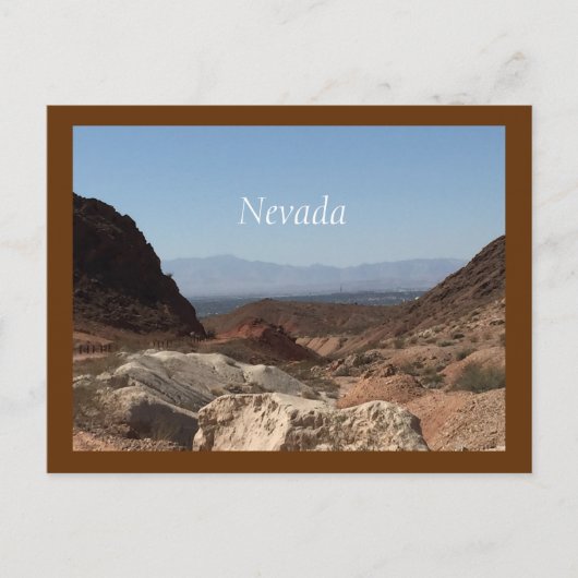 Nevada Desert Briefkaart (Voorkant)