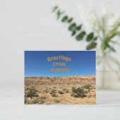 Nevada Desert Briefkaart (Staand voorkant)
