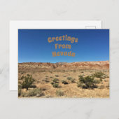 Nevada Desert Briefkaart (Voorkant / Achterkant)
