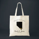 Nevada Destination Mariage Bienvenue Sac Fourre-to<br><div class="desc">Sac cadeau de bienvenue mariage week-end pour les invités hors de la ville à votre mariage,  avec l'image du Nevada,  avec coeur d'or. Remplissez fourre-tout avec vos goodies favoris.</div>