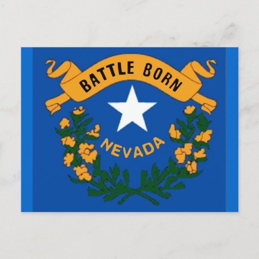 Nevada Flag Briefkaart (Voorkant)