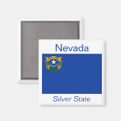 Nevada Flag Magnet Magneet (Voorkant / Achterkant)
