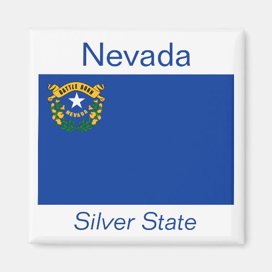 Nevada Flag Magnet Magneet (Voorkant)