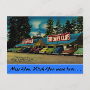 Nevada, George's Gateway Club, Lake Tahoe Briefkaart