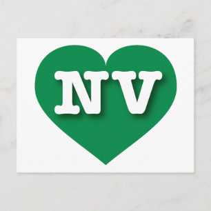 Nevada Green Heart - Ik hou van NV Briefkaart