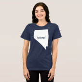Nevada Heart Belongs beroemd gemaakt door State Pr Tri-Blend Shirt (Voorkant volledig)