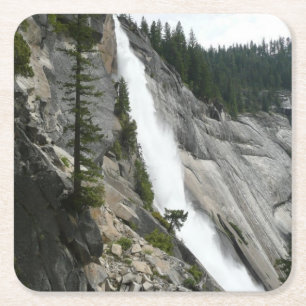 Nevada-Herfsten in Yosemite National Park Vierkante Kartonnen Onderzetter