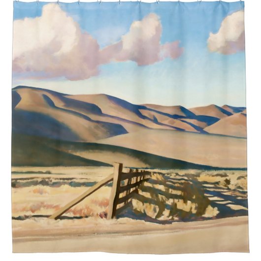 "Nevada Hills" door Maynard Dixon Douchegordijn (Voorkant)